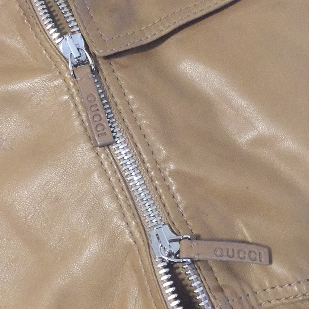 📛SOLD📛Gucci Leather Moto Jacket  🏍 - Picture 7 of 8